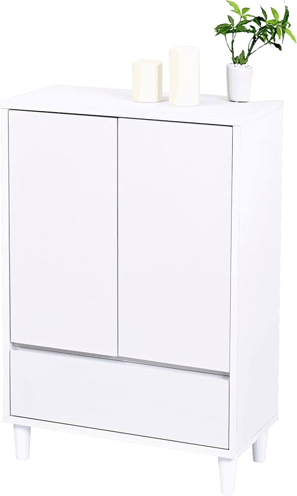 Amazon｜JKプラン 扉付きキャビネット 白 ホワイト 幅60 奥行30